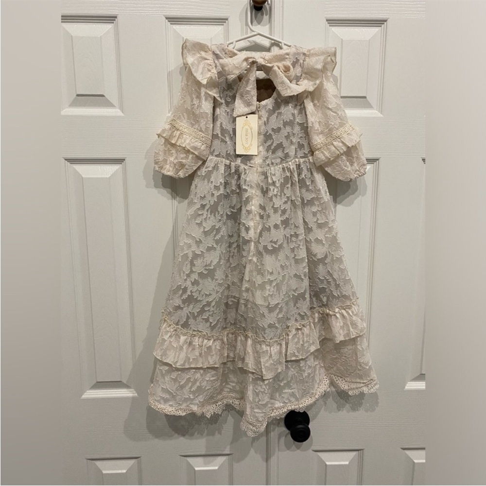 Joyfolie Ivory Lace Formal Dress - Picture 4 of 6